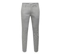 ONLY & SONS Onsmark Slim Check Pants 9887 Noos Pantalon Chino, Gris Glacier, 34W x 32L Hommes