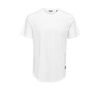 ONLY & SONS Onsmatt Longy SS Tee Noos T-Shirt Homme, Blanc (White White), XS