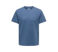 ONLY & SONS Onsmax Life SS Stitch Tee Noos, Bleu foncé, XL Hommes