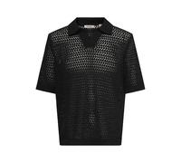 Only & Sons Onsnyle Life Reg 5 SS Split Polo Knit, Noir, L Homme