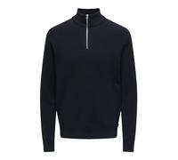 ONLY & SONS Onsphil Reg 12 Cotton Half Zip Knit Noos Sweater, Bleu Marine, XL Homme