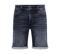 Only & Sons ONSPLY Jog DBD 0025 ANA DNM Noos Short, Bleu foncé Denim, S