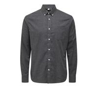 ONLY & SONS Onsroad Life Reg Melange LS Chemise à Manches Longues pour Homme, Noir, S