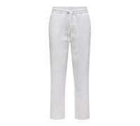 Only & Sons Pantalon chino ONSSinus Loose 0007 COT Lin Homme Blanc Taille 30-31