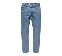 ONLY & SONS ONSTYE Loose Tape LB 8836 AZG DNM, Bleu Jeans Clair, 32W x 34L