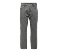 ONLY & SONS Onstye Loose Tape MGD 0013 Azg DNM Noos, Medium Grey Denim, 33W / 30L Hommes