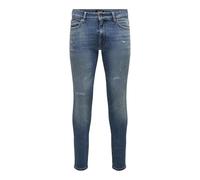 ONLY & SONS Onswarp Skin Jax LM DEST 8793 Tai DNM Vd Jeans, Bleu Denim Clair Moyen, 31W x 32L Homme