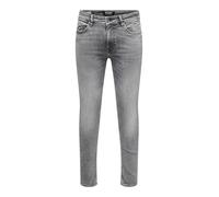 ONLY & SONS Onswarp Skinny MG 9828 Dcc DNM Noos Jean fit, Medium Grey Denim, 33W / 32L Homme