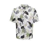 ONLY & SONS Onswayne Life AOP SS Noos T-Shirt en Viscose Chemise à Manches Courtes, Bronze, S Homme