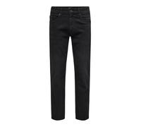 Only & Sons Jean slim ONSWEFT Taille moyenne Slim fit Noir Denim Taille 34 L32