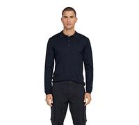 Only & Sons ONSWYLER Life LS Polo Knit Pull, Bleu Marine, L Homme