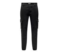 Only & Sons Pantalon cargo 'Calle' noir, Taille 33