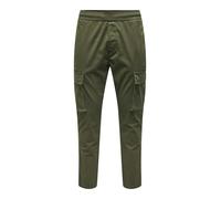 Only & Sons Pantalon cargo 'Linus' kaki, Taille 31-32