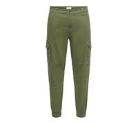 ONLY & SONS Pantalon Cargo Oncarter pour Homme - Pantalon Cargo fuselé, Vert Olive, 31W / 30L