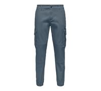 ONLY & SONS Pantalon Cargo pour Homme, tempête, 32W x 32L