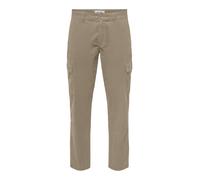 Only & Sons Pantalon cargo 'Turin' chamois, Taille 35-36