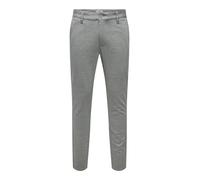 Only & Sons Pantalon chino 'Mark' gris / blanc, Taille 31
