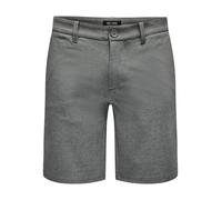 ONLY & SONS Onsmark Gw 8667 Noos Short, Mélange de Gris Moyen, M Homme