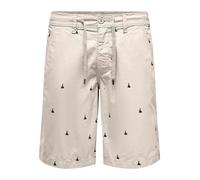 Only & Sons Pantalon chino 'ONSLOC' gris clair / noir, Taille 33