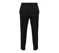 ONLY & SONS Pantalon de Jogging OnSLINUS Crop 0007 COT Lin PNT, Noir, S