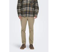 ONLY&SONS Pantalon Homme Chino Basique Fermeture Éclair Poches arrière Passants