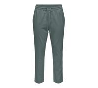 Only & Sons Pantalon 'Live Crop' vert foncé, Taille 34