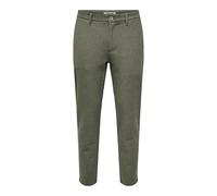 ONLY & SONS Pants Onsmark Slim Brushed Pique 0353 Pantalon, Vert Olive, 34W / 34L Hommes