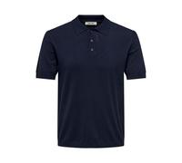 ONLY & SONS Polo en Tricot pour Homme, Bleu Marine, XL