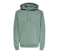 Only & Sons Pull à Capuche pour Hommes O&S Pull Doux à Capuche Sweat-Shirt de Base ONSCERES, Couleurs:Vert-Pastel, Taille Chandail:S