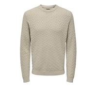 Only & Sons Pull-over 'Kalle' greige, Taille L