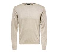 Only & Sons Pull tricoté pour homme, argenté, S