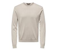 Only & Sons Pull tricoté pour homme, argenté, S