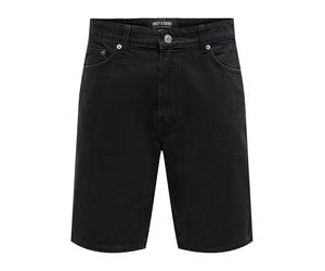 Only & Sons Short en Denim ONSFADE Taille Moyenne Loose Fit Shorts | Loose Fit, Court, Casual, Température maximale 40°C programme doux