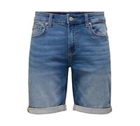 Only & Sons Short en Denim ONSPLY Taille Moyenne Regular Fit Shorts Medium Blue Denim L Medium Blue Denim L