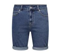 Only & Sons Short en Jean pour Homme, Denim Bleu médium, S