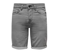 Only & Sons - Short en jean Ply Regular Pk 8584 - Gris denim - Ajusté - 5 poches - Taille M