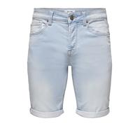 Only & Sons Short en Jean pour Homme ONSPly Life Blue Jog, Bleu Denim, XL