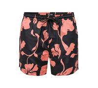 Only & Sons Shorts de bain melon / noir, Taille L