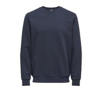 ONLY & SONS Sweat-Shirt Onsceres Crew Neck Noos pour Homme (1 pièce), Bleu Nuit, L