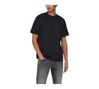 Only & Sons - T-Shirt Court à Col Rond en Coton - Homme - Tops - Noir - Taille: S