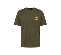 Only & Sons T-Shirt 'Keane' jaune / vert foncé / noir / blanc, Taille M