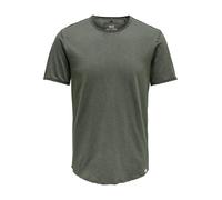 Only & Sons Onsbenne Longy SS Tee Nf 7822 Noos T-Shirt, Gris Roulette, XXL Homme