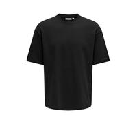 Only & Sons T-shirt homme Oversize Fit en jersey col rond épaule tombante Noir Taille S
