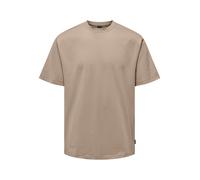Only & Sons T-Shirt 'ONSFred' noisette, Taille L