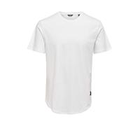 ONLY & SONS Onsmatt Longy SS Tee Noos T-Shirt Homme, Blanc (White White), M