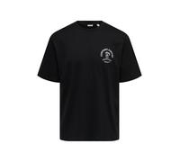 Only & Sons T-Shirt 'ONSNATHAN' noir / blanc, Taille M