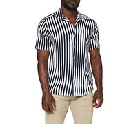 ONLY & SONS T-Shirt Onswayne SS rayé en Viscose Noos pour Homme, Robe Bleue., S