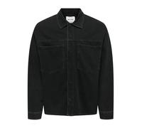ONLY & SONS Onsemil Box Azg DNM Jacket Veste, Noir délavé, x_l Hommes