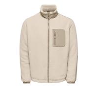 Only & Sons Veste en polaire 'ONSTYRO' crème / mastic, Taille L