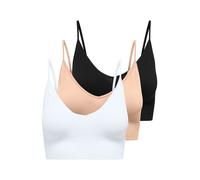 ONLY Soutien-gorge 'ONLVICKY' beige / noir / blanc, Taille 75-80